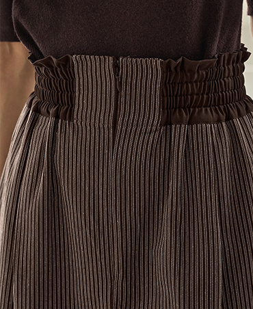 COCOON SKIRT WITH SUSPENDERS