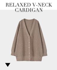 RELAXED V-NECK CARDIGAN