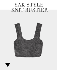 YAK STYLE KNIT BUSTIER