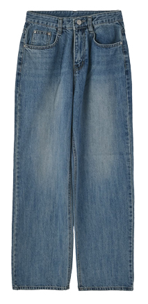 BLEACH STRAIGHT DENIM