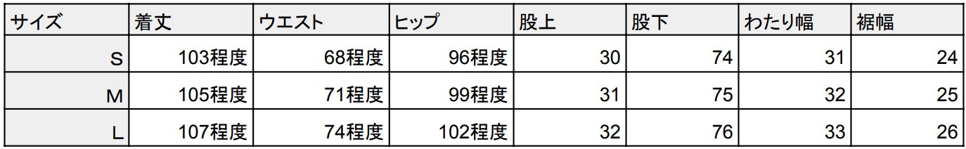サイズ選びのコツ