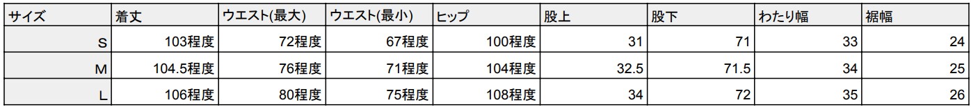 サイズ選びのコツ