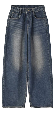 BLEACH STRAIGHT DENIM