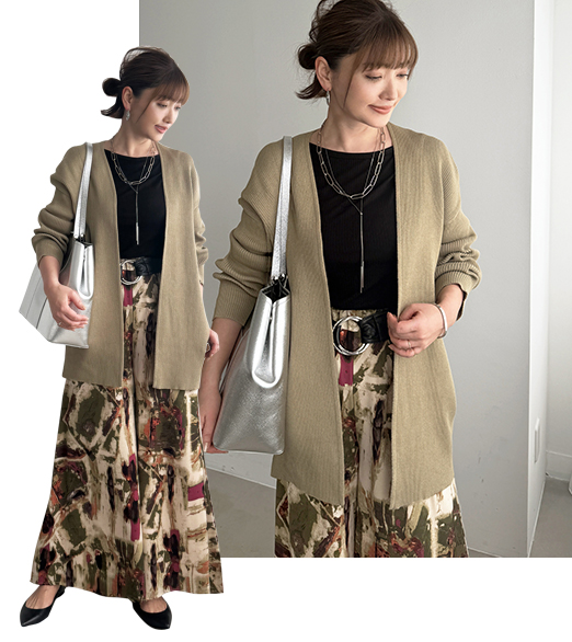 LOOSELY KNIT RANDOM CABLE KNIT TOP