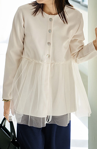 ダブルステッチデニムシャツ