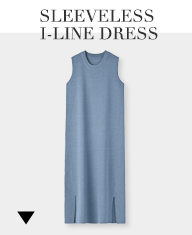 COLOR MATCHING U NECK DRESS