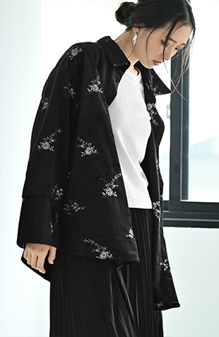 ブリーチデニムIラインスカート