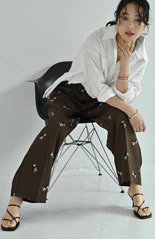 ブリーチデニムIラインスカート