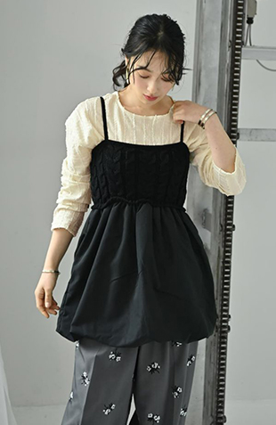 ブリーチデニムIラインスカート