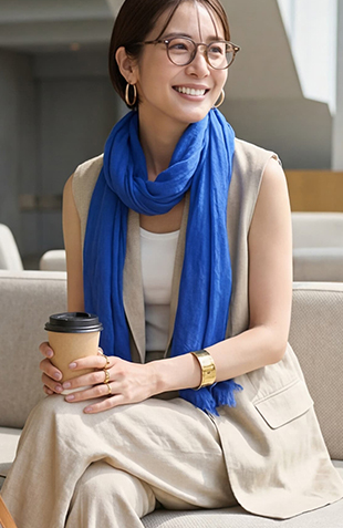 ダブルステッチデニムシャツ