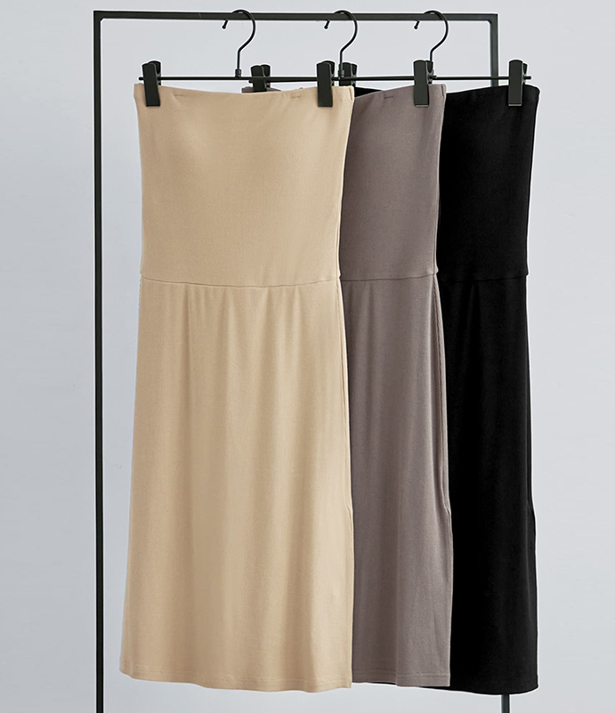 MeltyスムースラグランロングTシャツ