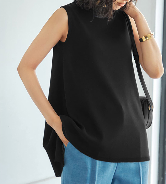 新涼感テントラインノースリーブトップス