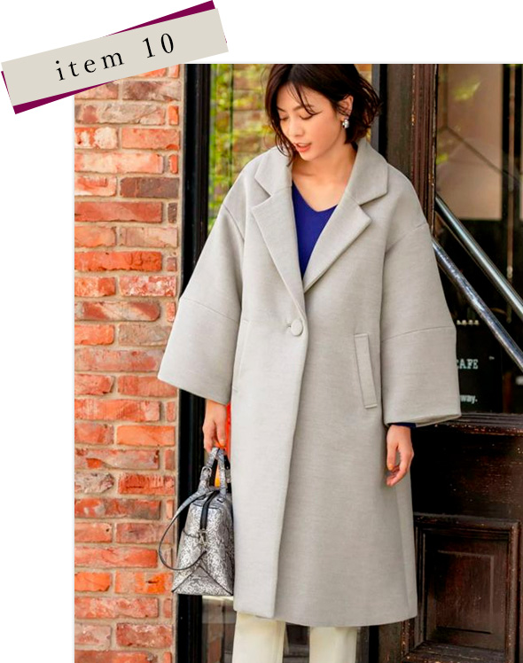 オーバーシルエットコート