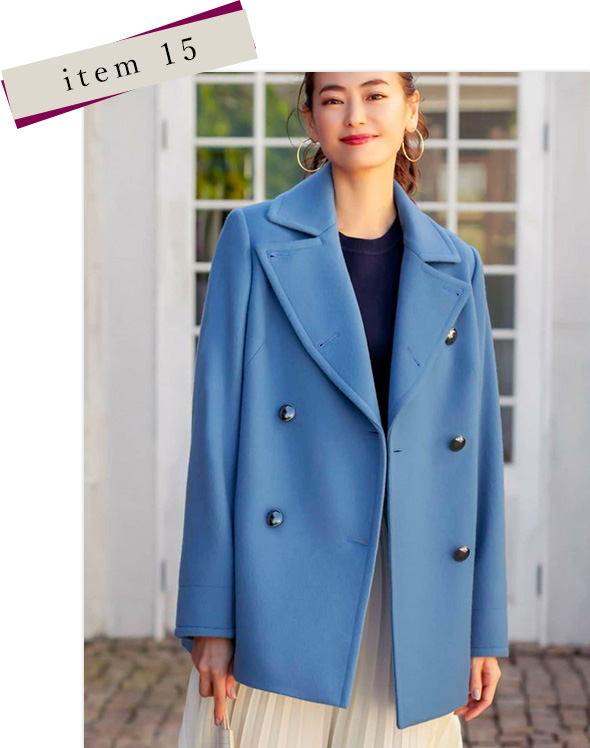 【Made in JAPAN】メタルボタンメルトンPコート