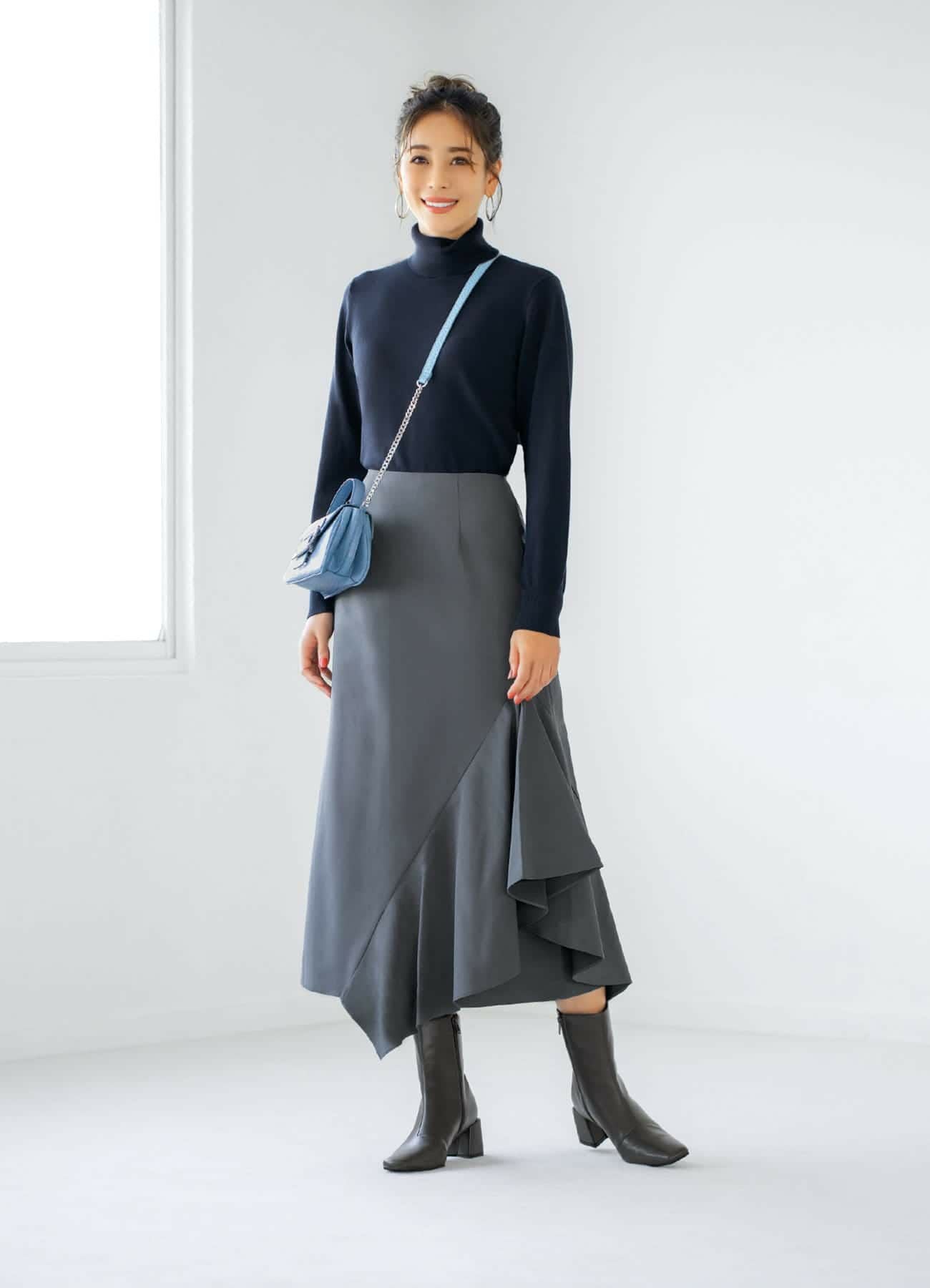 OUTLET】アシンメトリーラッフルスカート | おしゃれな大人レディース