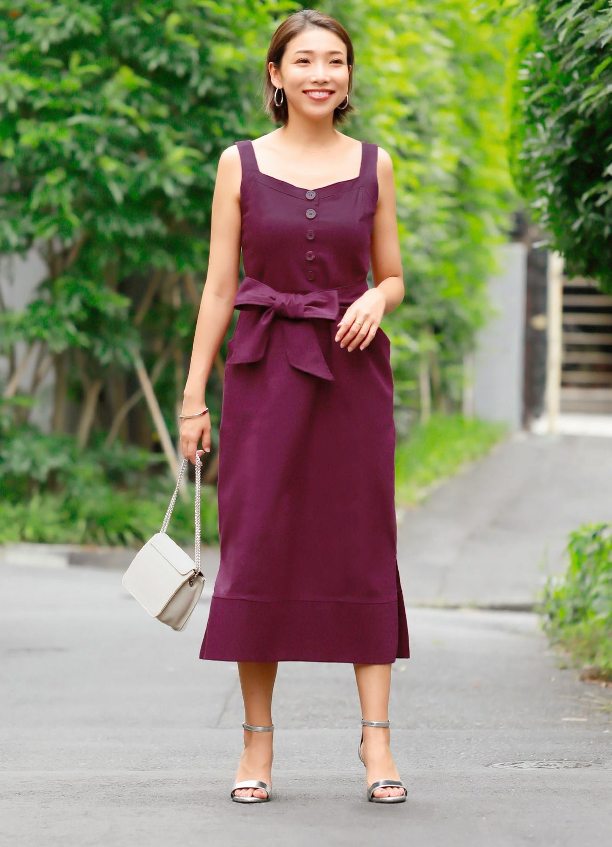 着用イメージ 157cm 着用サイズ S パープル