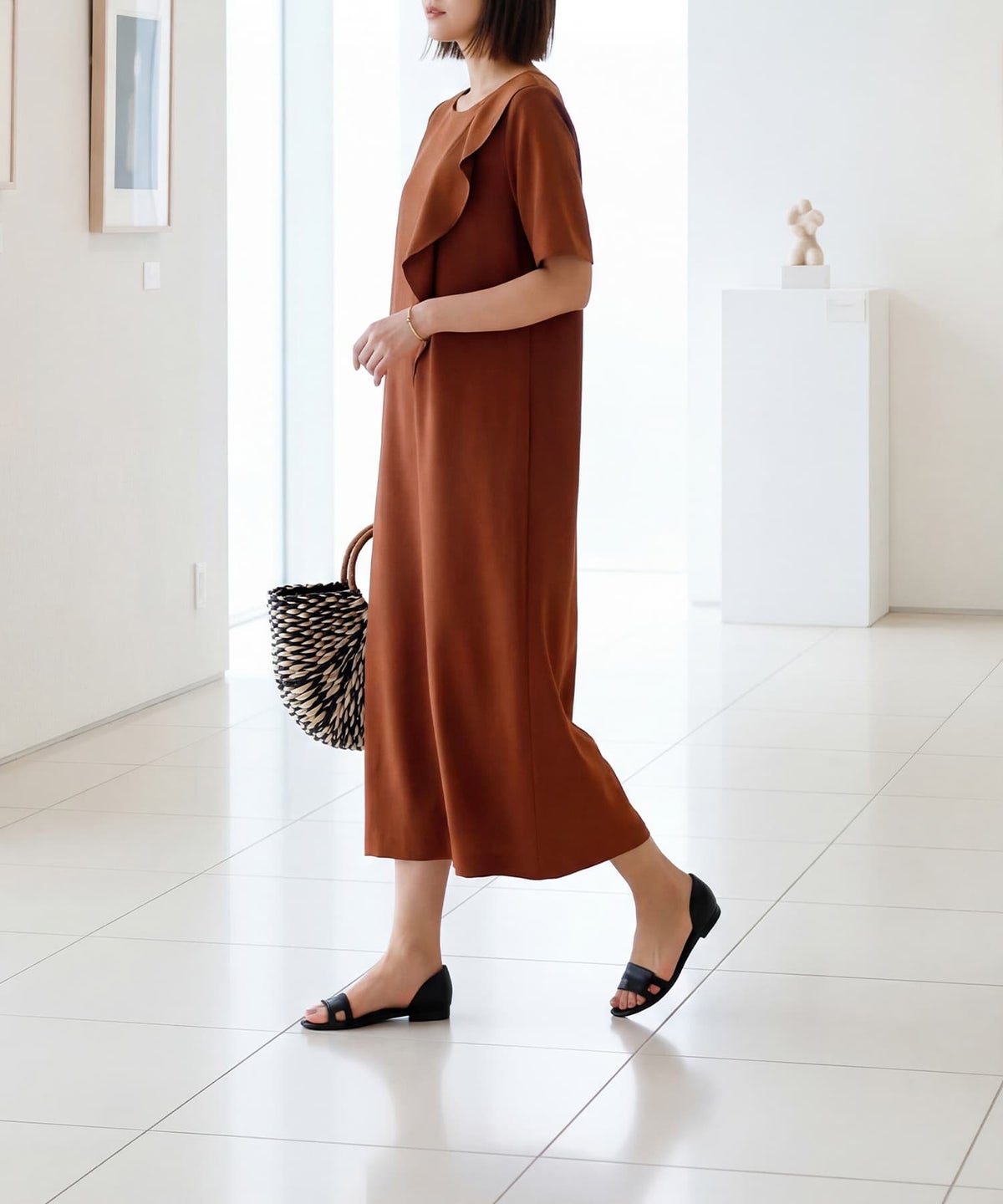 着用イメージ 163cm 着用サイズ 02 テラコッタ