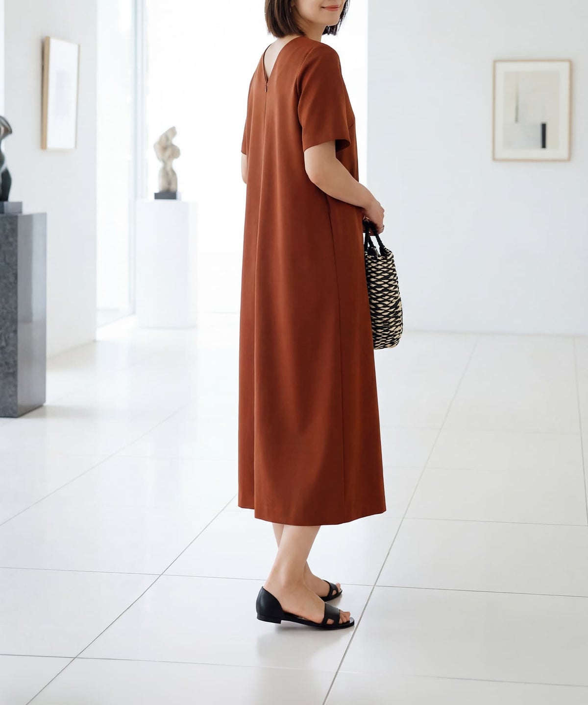 着用イメージ 163cm 着用サイズ 02 テラコッタ