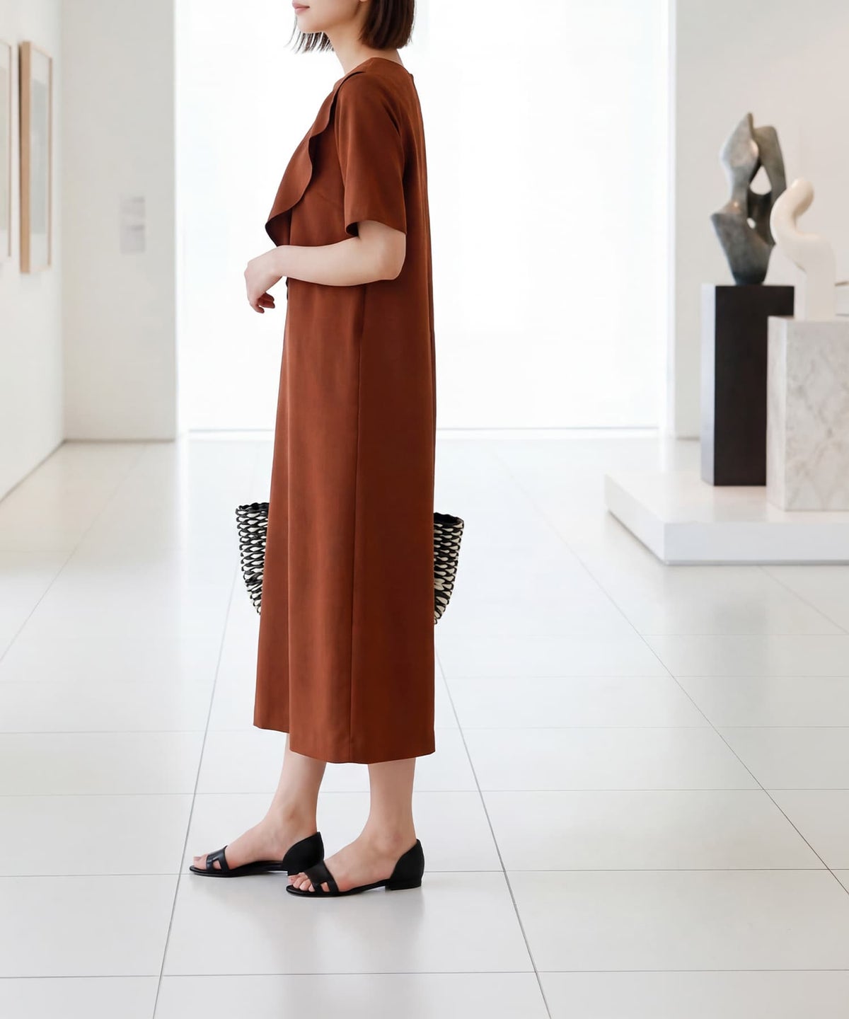 着用イメージ 163cm 着用サイズ 02 テラコッタ
