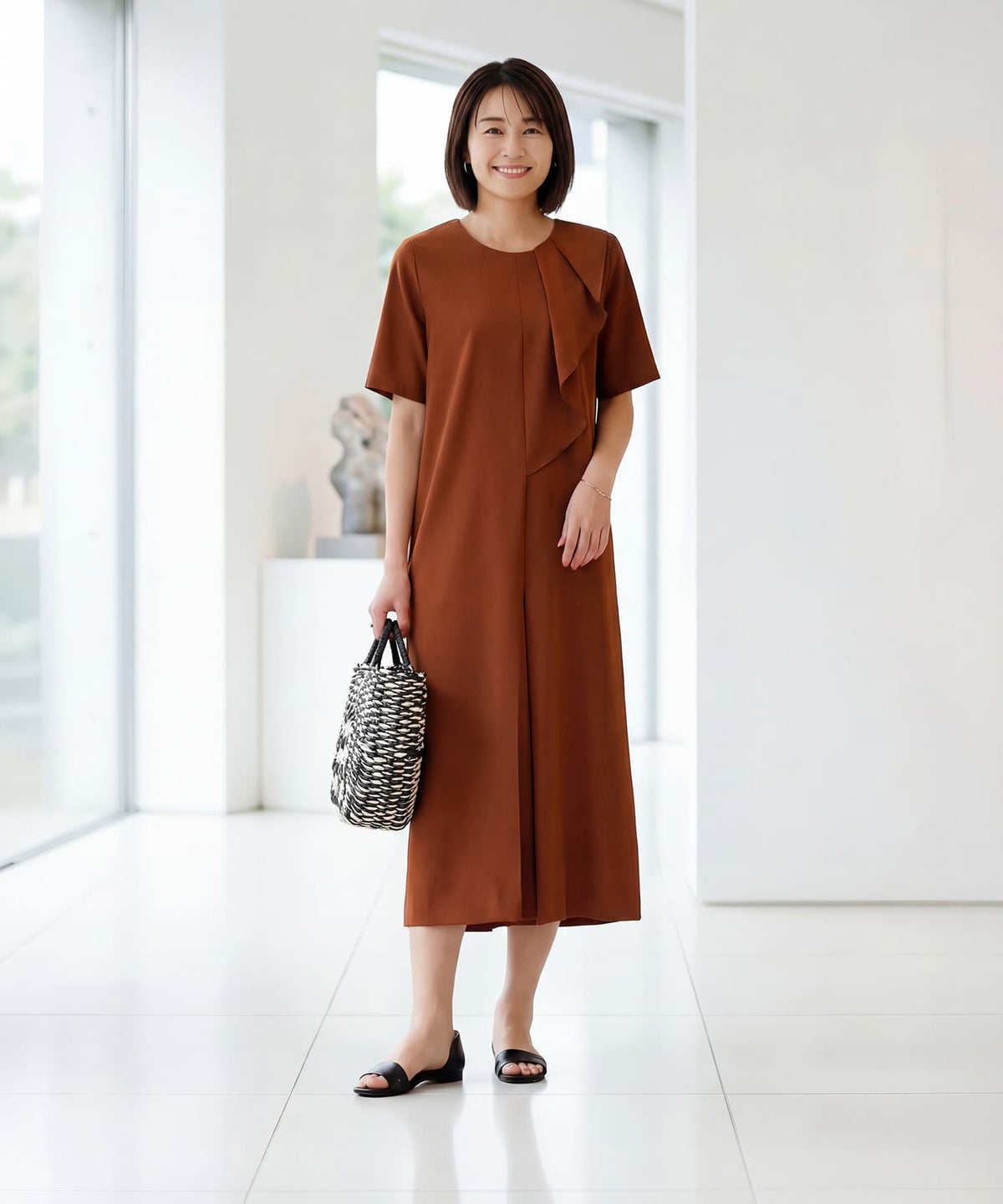 着用イメージ 163cm 着用サイズ 02 テラコッタ