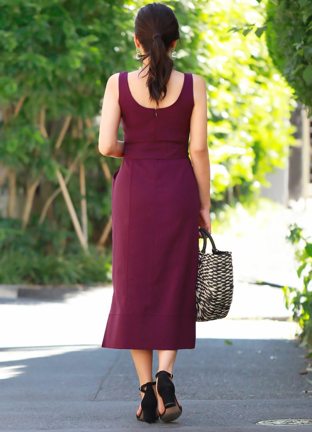 着用イメージ 154cm パープル