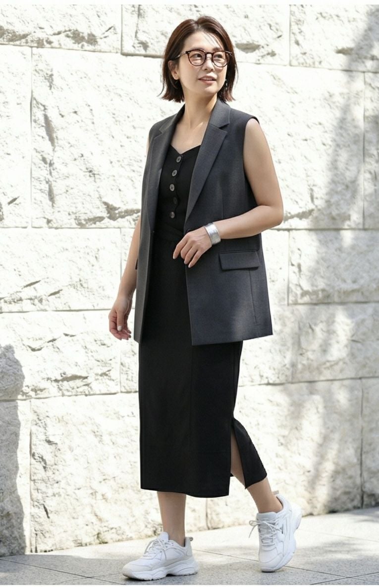 着用イメージ 154cm　ブラック