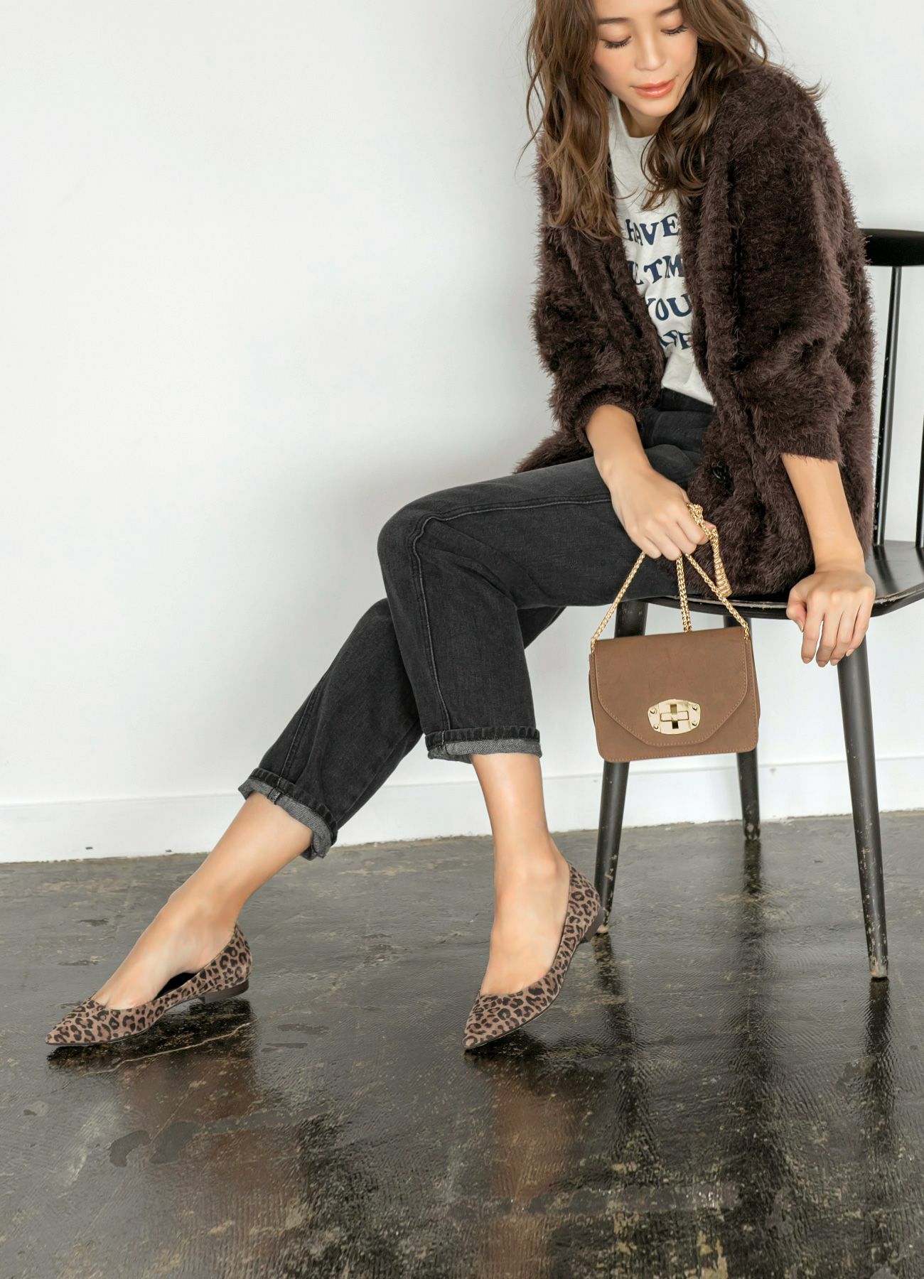 Made in JAPAN】レオパード柄フラットパンプス | おしゃれな大人