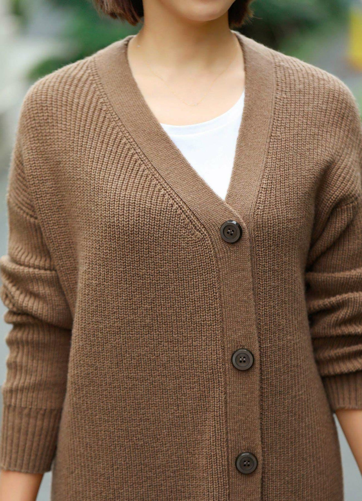 ◆重ね着できる◆アシメカーデ型ニットワンピース【OUTLET】