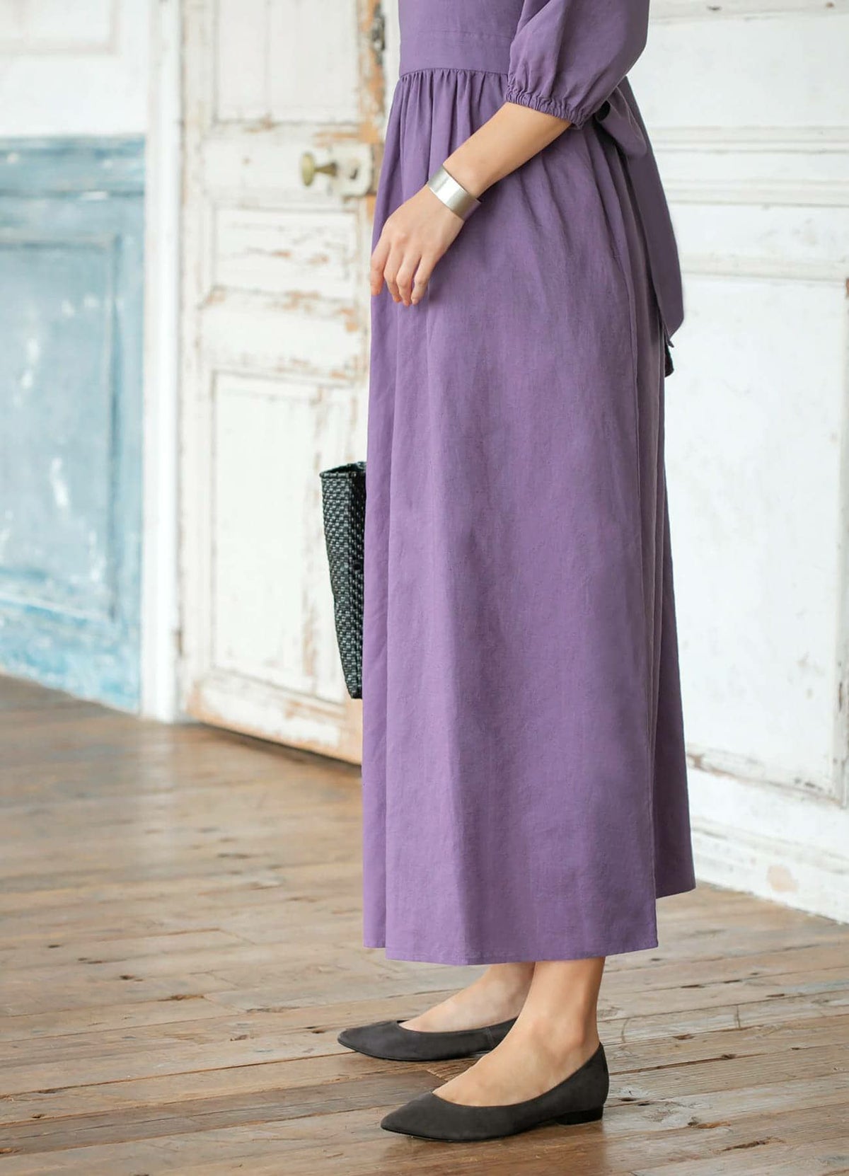 着用イメージ 153cm 着用サイズ 01 スモーキーパープル