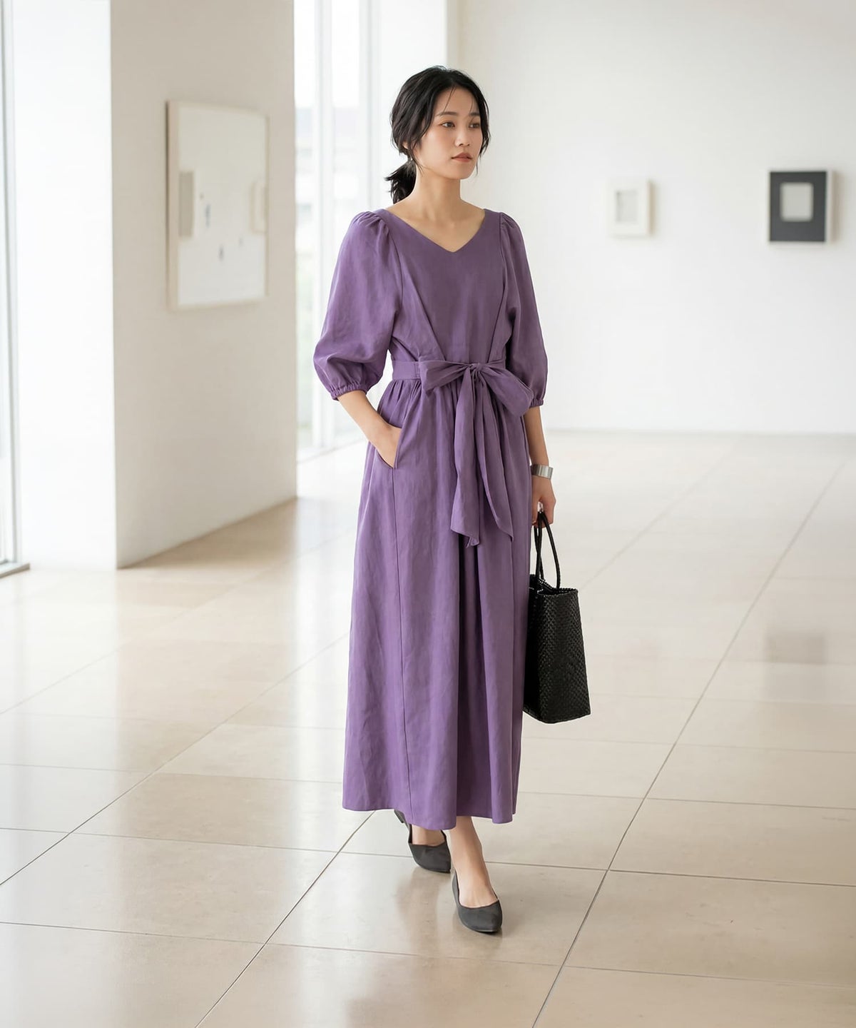 着用イメージ 163cm 着用サイズ 02 スモーキーパープル