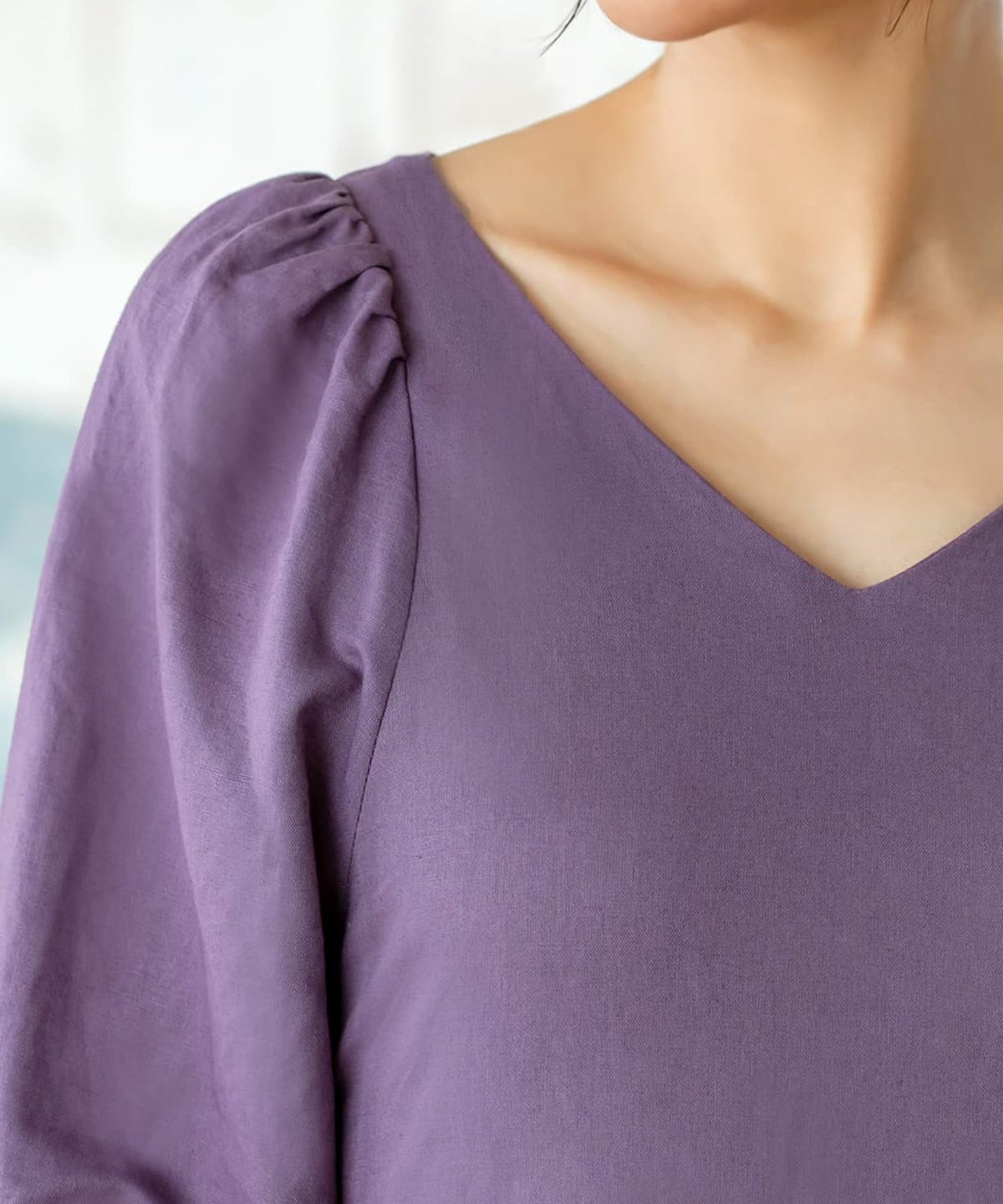 着用イメージ 163cm 着用サイズ 02 スモーキーパープル