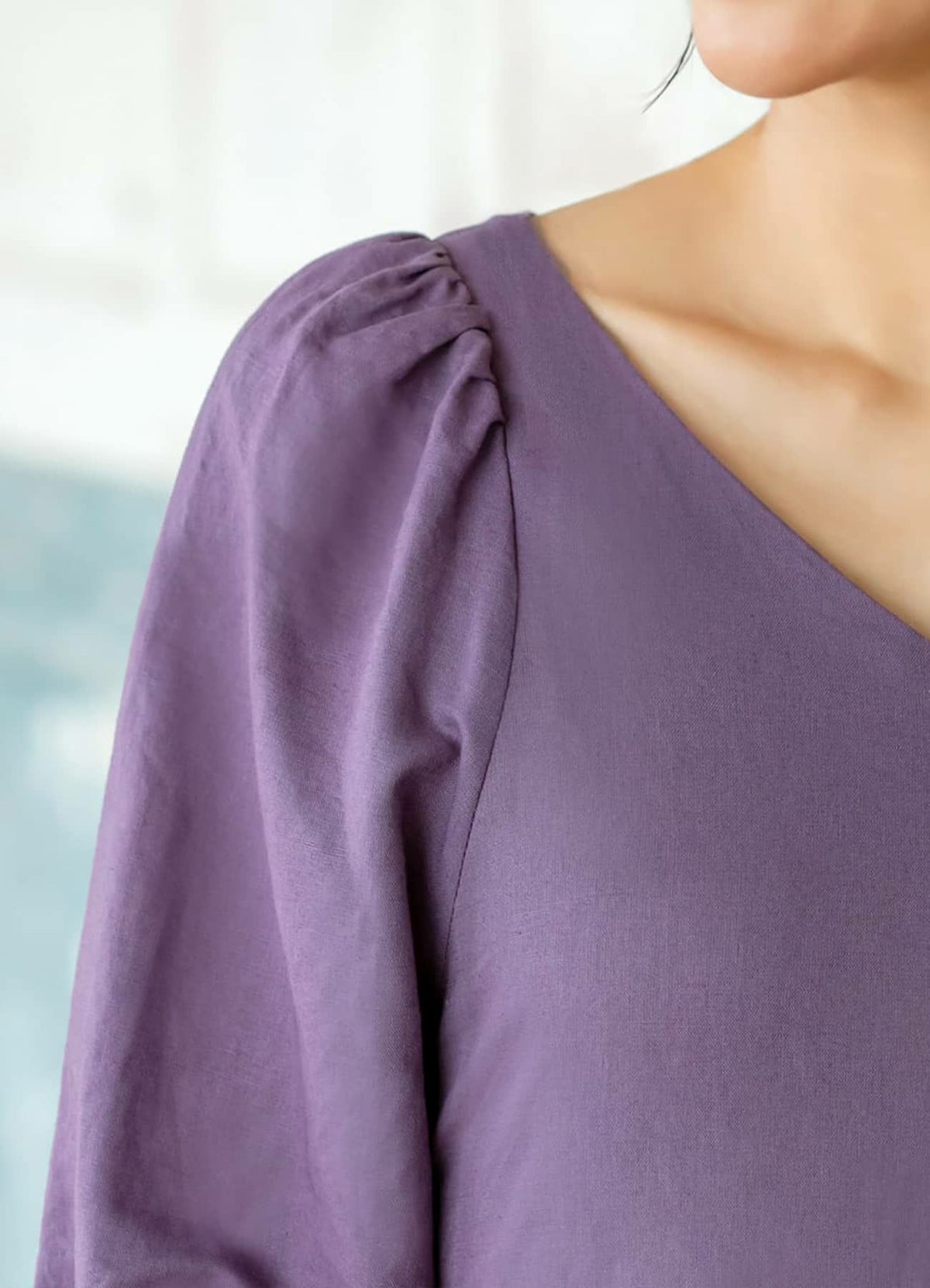 着用イメージ 153cm 着用サイズ 01 スモーキーパープル