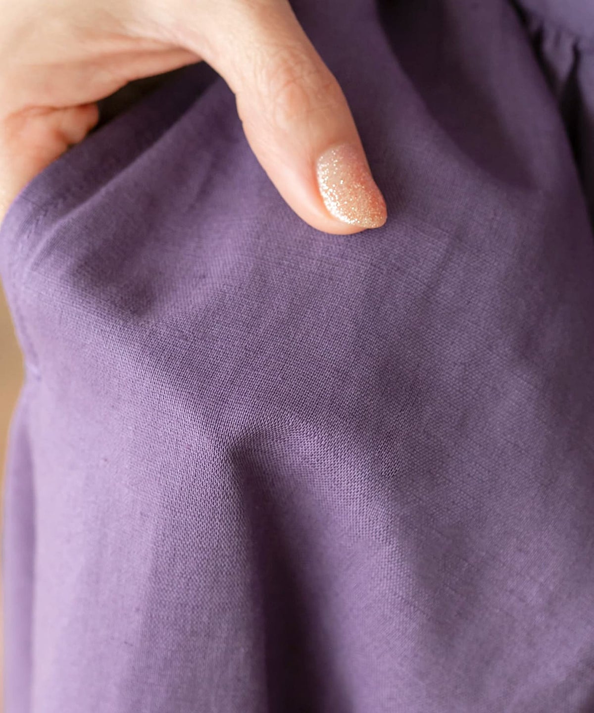 着用イメージ 163cm 着用サイズ 02 スモーキーパープル