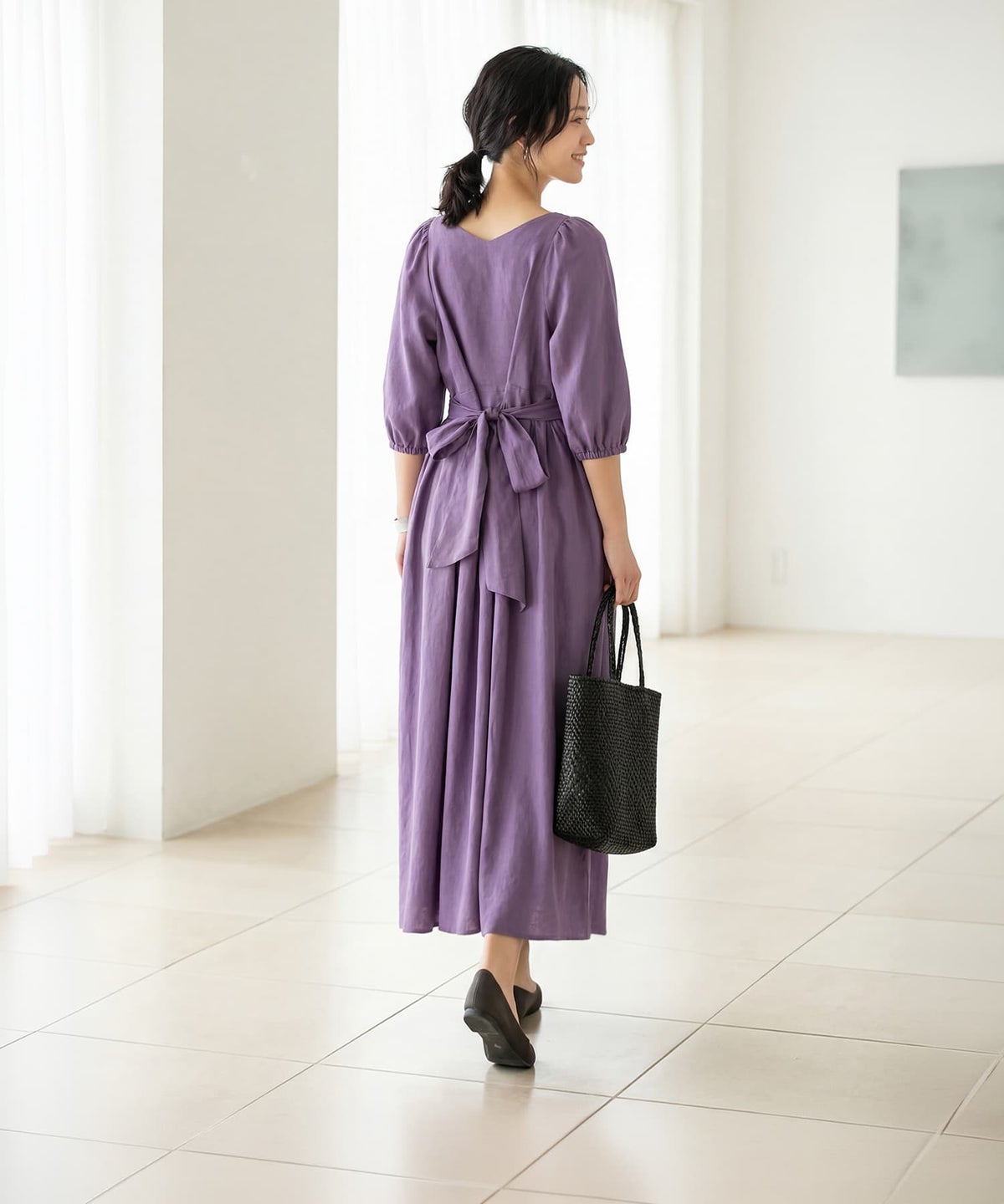 着用イメージ 163cm 着用サイズ 02 スモーキーパープル