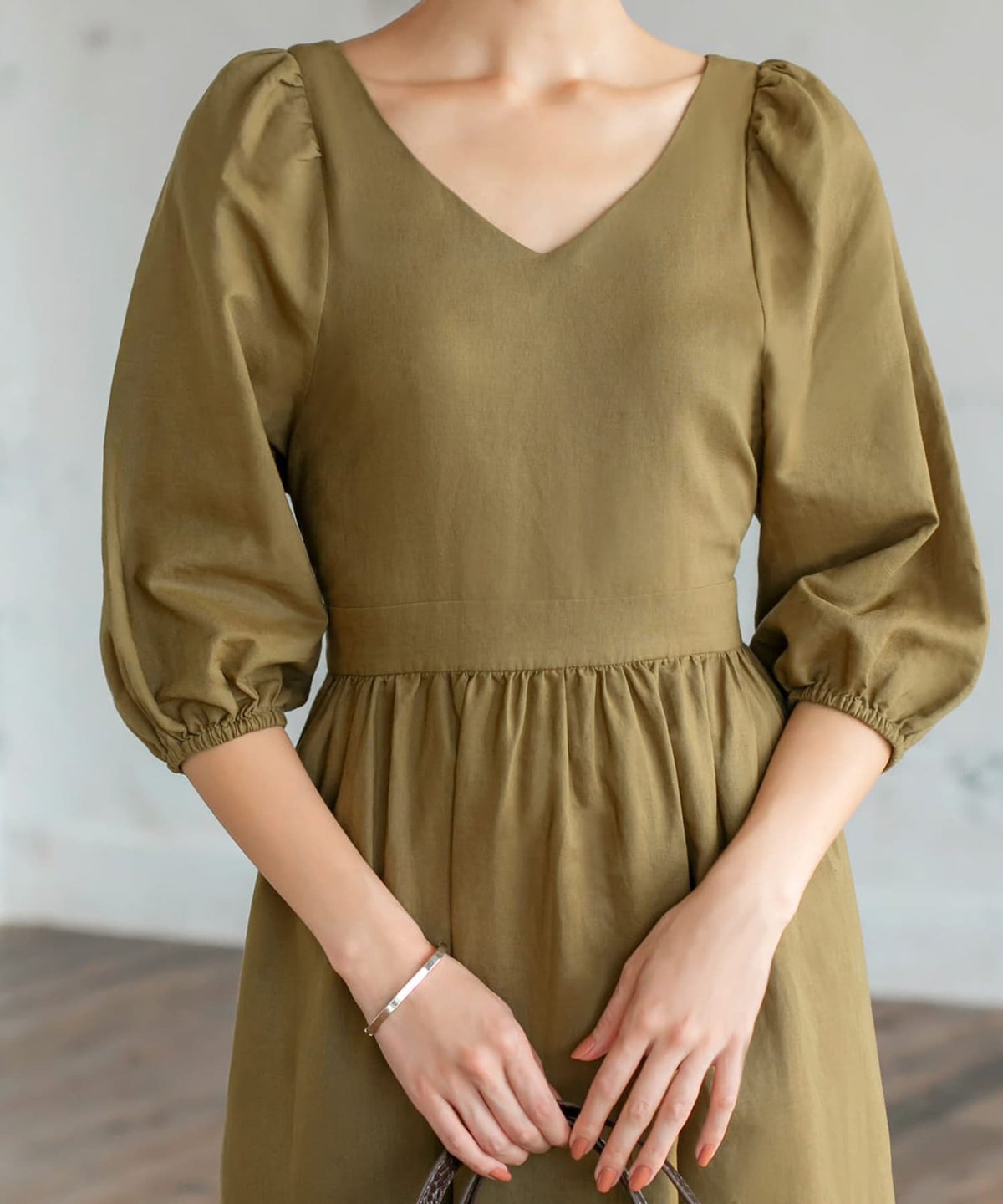 着用イメージ 163cm 着用サイズ 02 オリーブゴールド