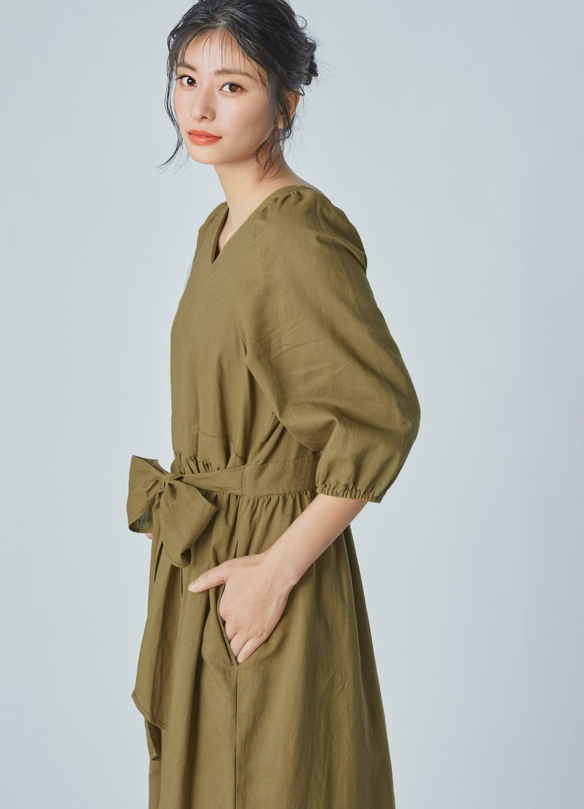 着用イメージ 168cm 着用サイズ 02 オリーブゴールド