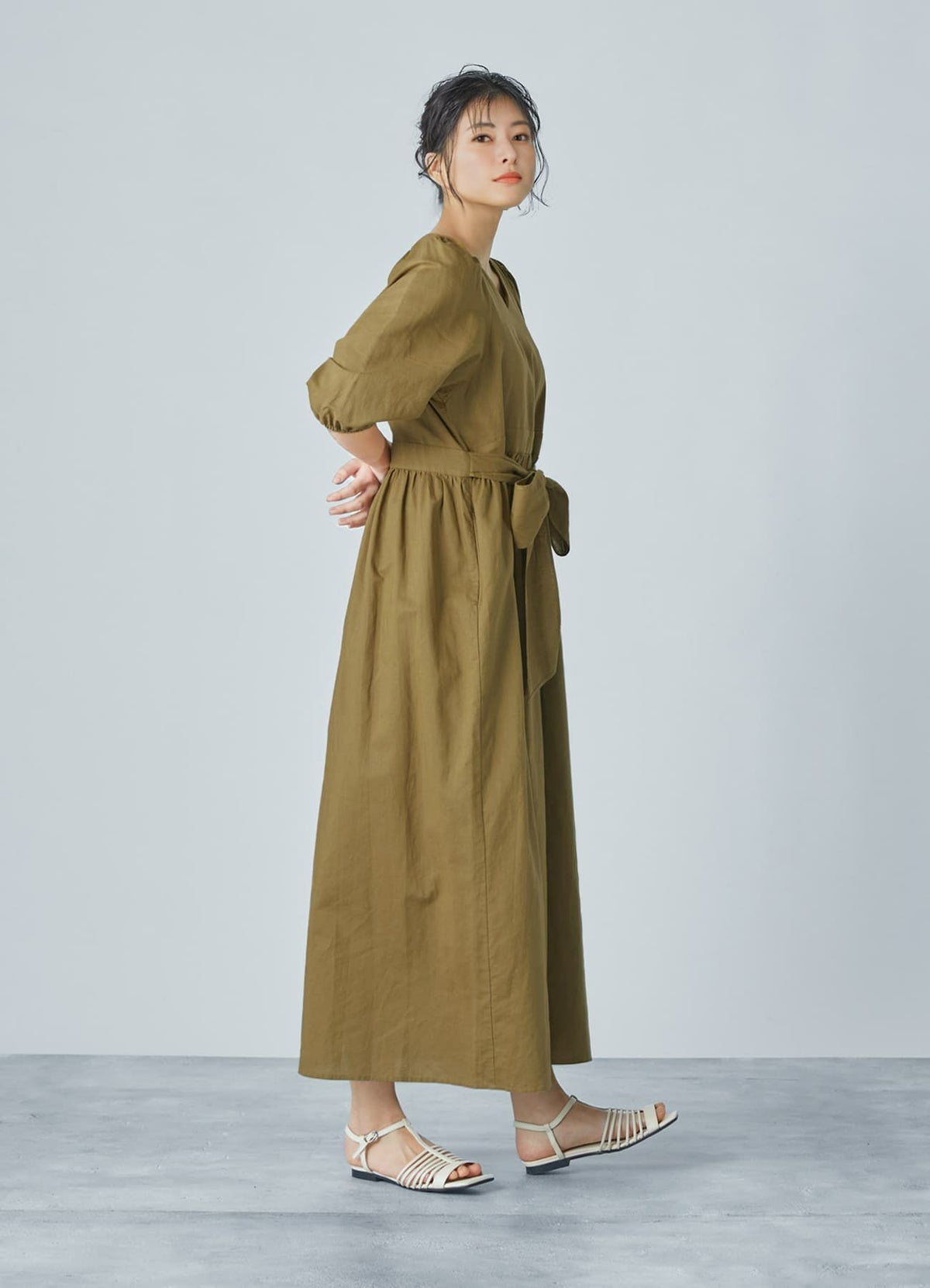 着用イメージ 168cm 着用サイズ 02 オリーブゴールド