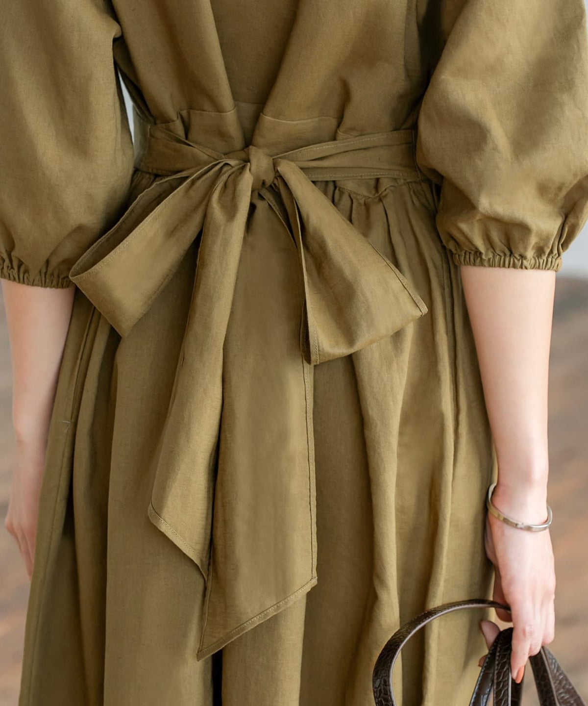 着用イメージ 163cm 着用サイズ 02 オリーブゴールド
