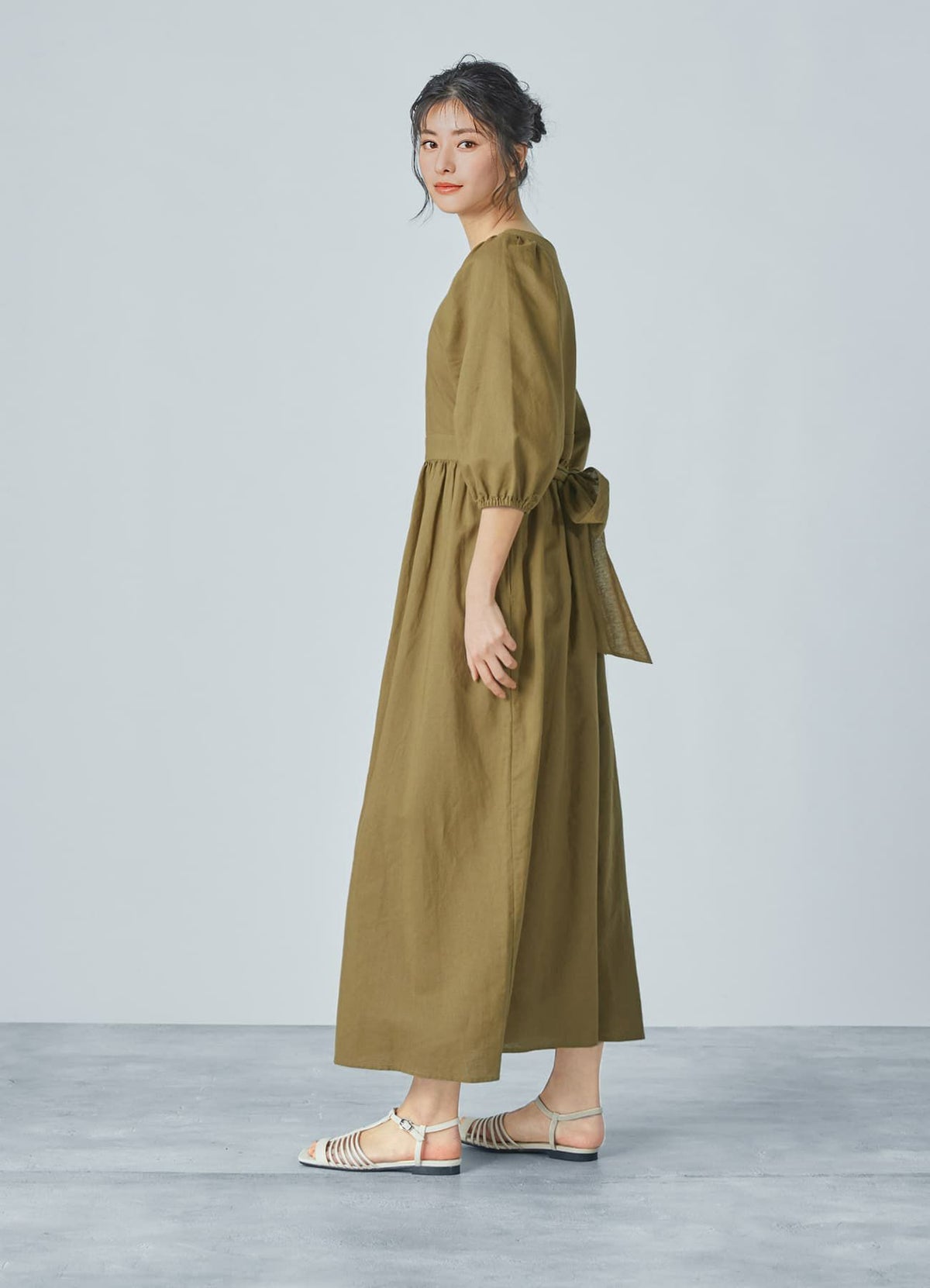 着用イメージ 168cm 着用サイズ 02 オリーブゴールド
