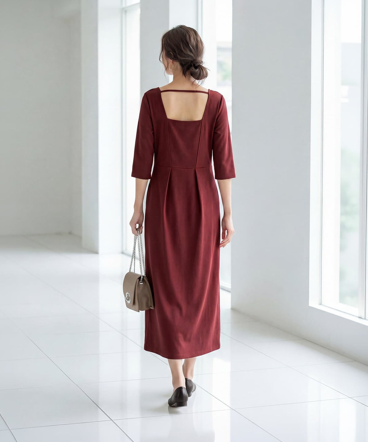 着用イメージ 163cm 着用サイズ 02 カシスブラウン