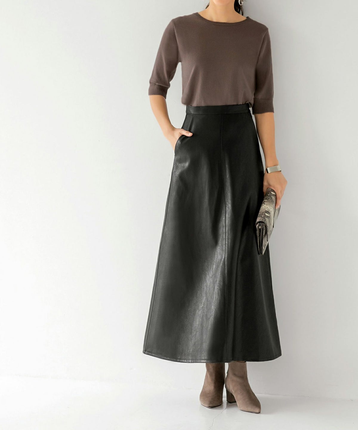 着用イメージ 167cm 着用サイズ S ブラック