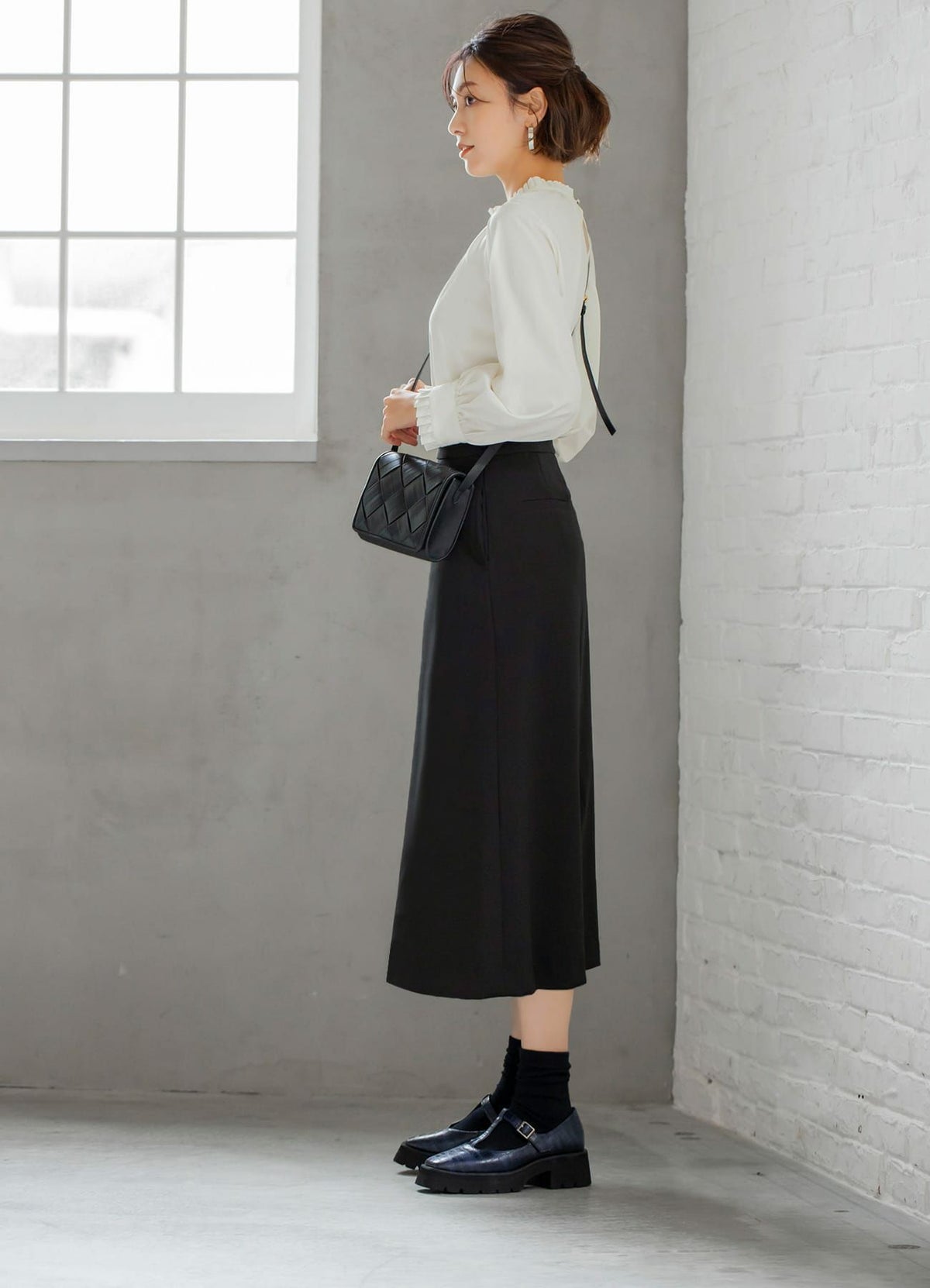 着用イメージ 170cm ブラック 着用サイズ：S