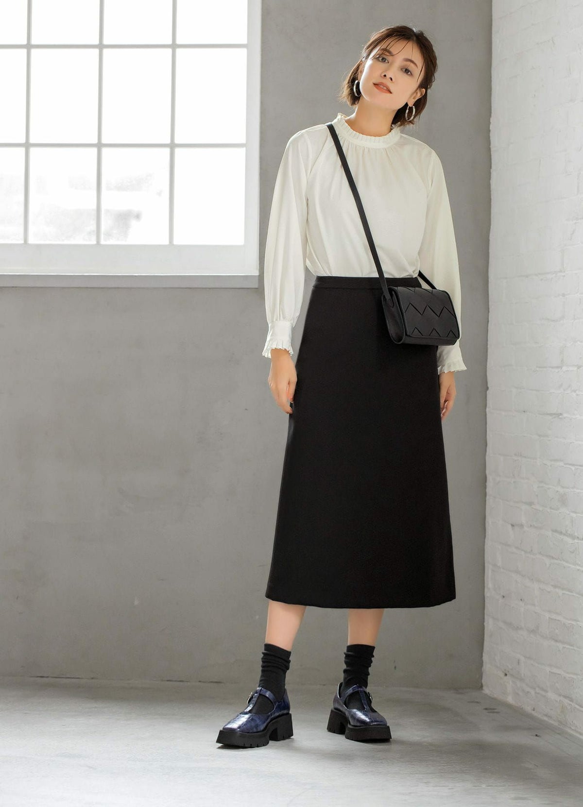 着用イメージ 170cm ブラック 着用サイズ：S