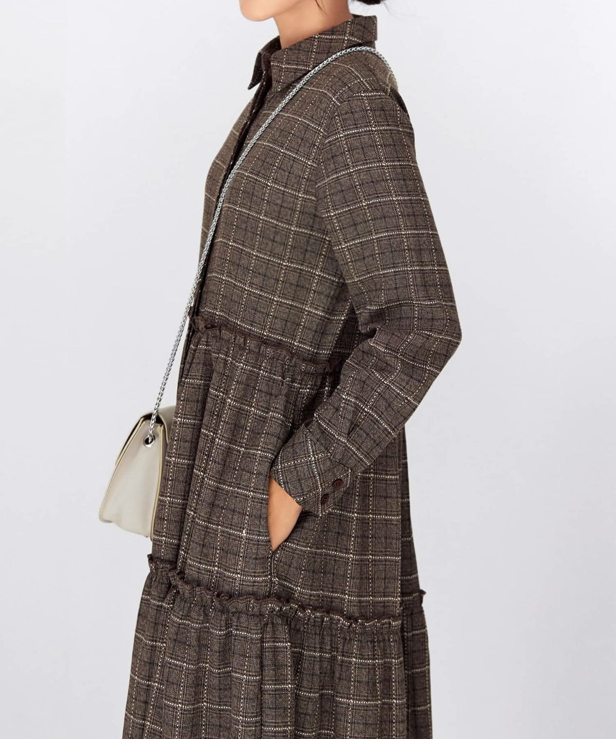 着用イメージ 166cm ブラウン 02サイズ