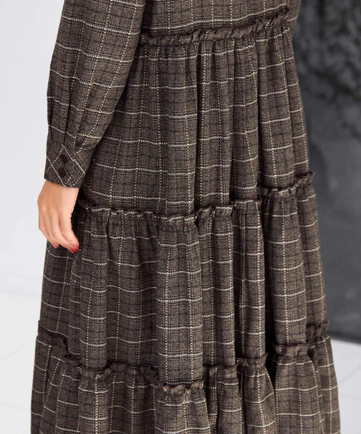 着用イメージ 166cm ブラウン 02サイズ