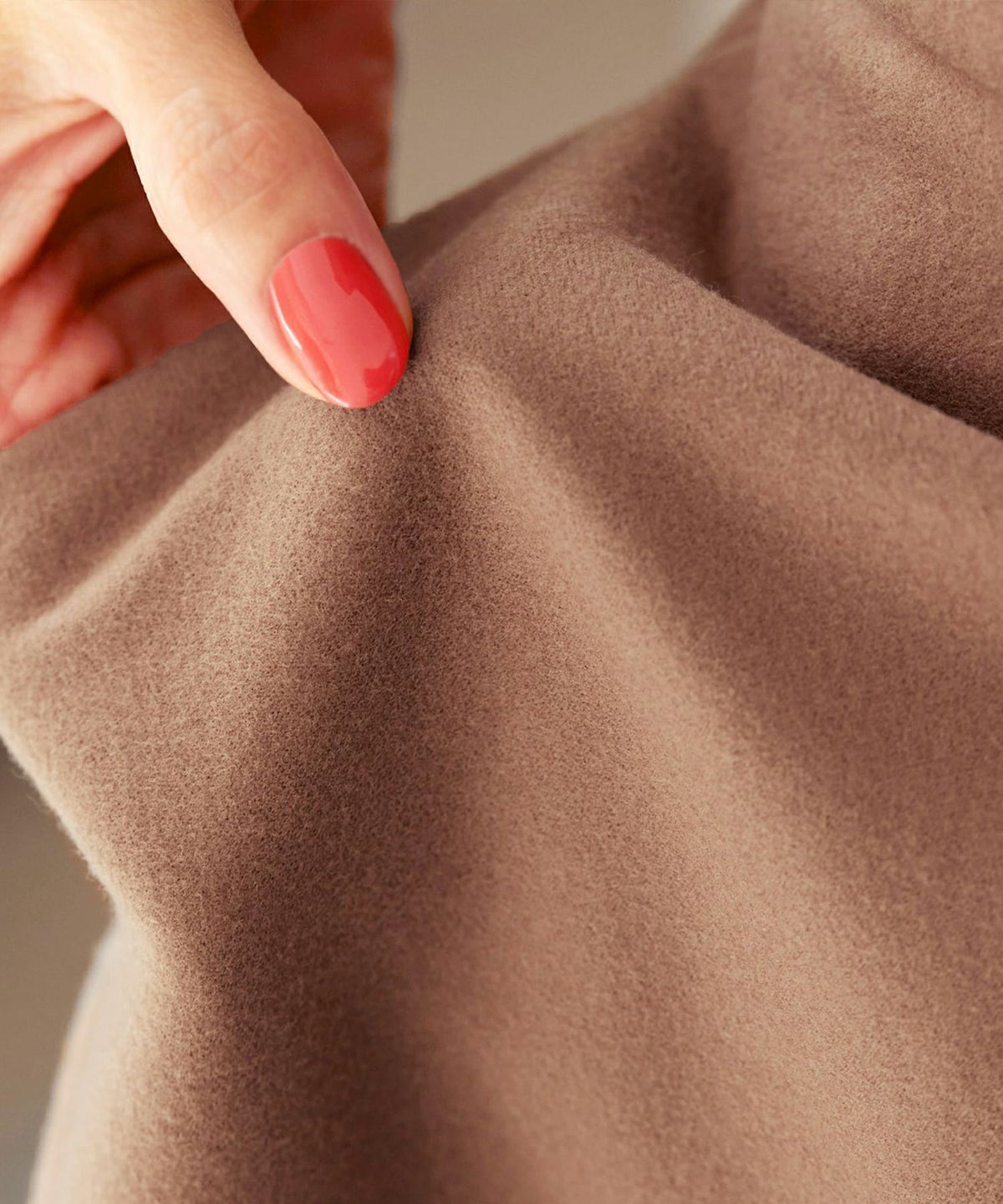 着用イメージ 166cm キャメル　着用サイズ:S