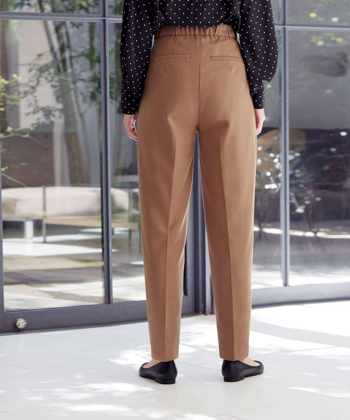 着用イメージ 166cm キャメル　着用サイズ：S