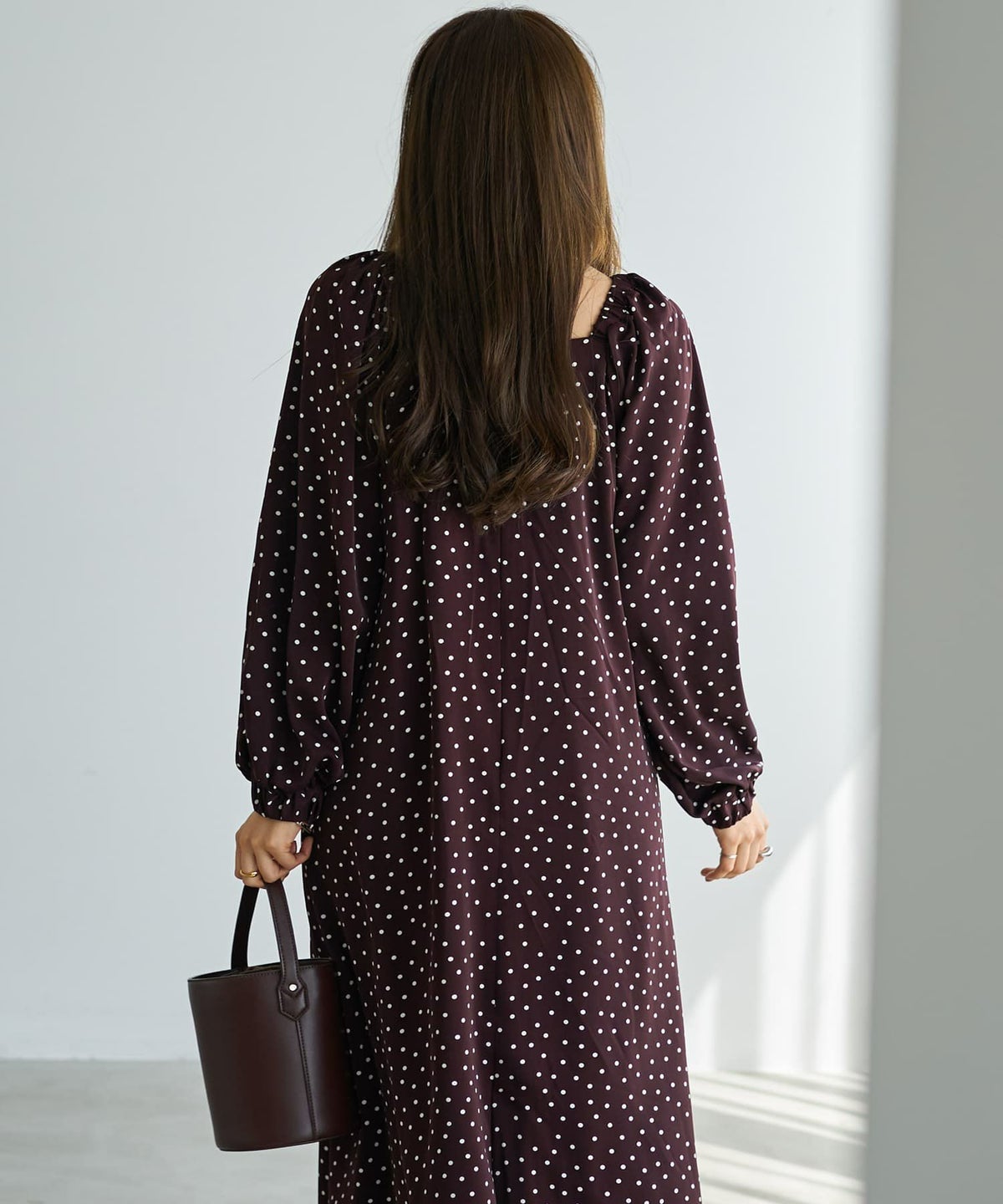 着用イメージ 166cm ワインブラウン 02サイズ