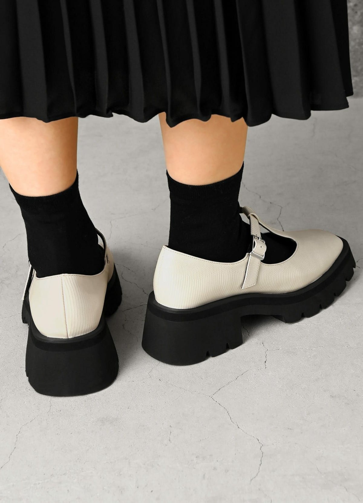 着用イメージ 158cm アイボリー