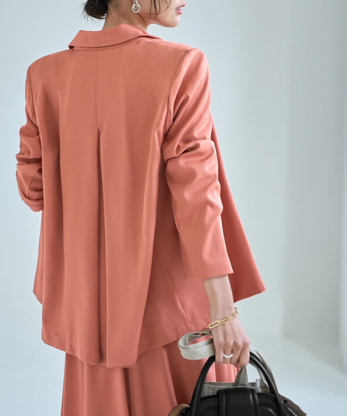 着用イメージ 167cm ダークピーチ